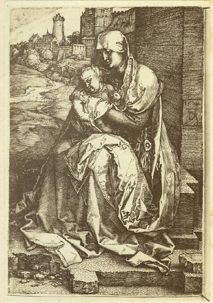 Durer, Albrecht - Madonna con Bambino (La Madonna del muro) - Incisione