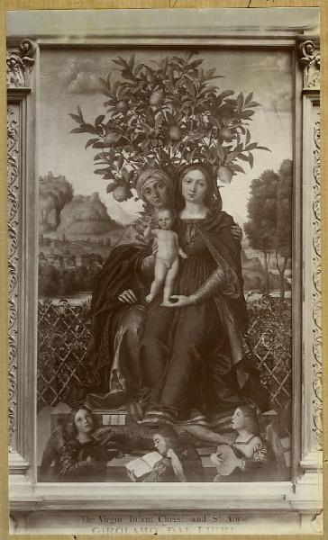 Girolamo Dai Libri - Madonna con Bambino e sant'Anna - Dipinto - Olio su tela - Londra - National Gallery