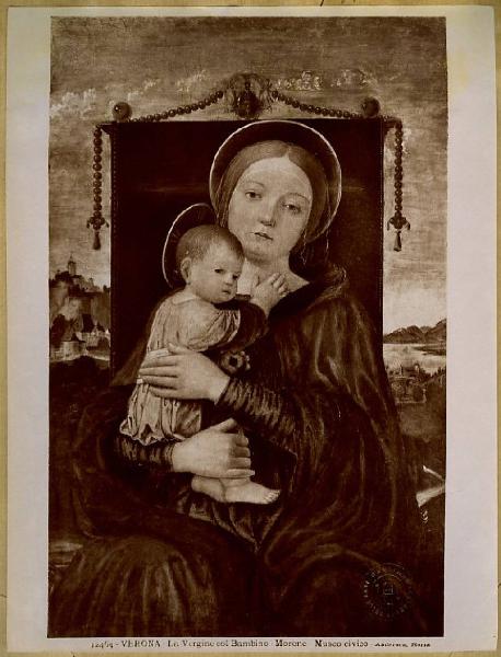 Morone, Francesco - Madonna con Bambino (Madonna Moscardo) - Dipinto - Tempera su tavola - Verona - Museo Civico (Museo di Castelvecchio)