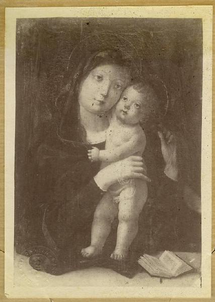 Pittore del nord Italia fine sec. XV - Madonna con Bambino - Dipinto