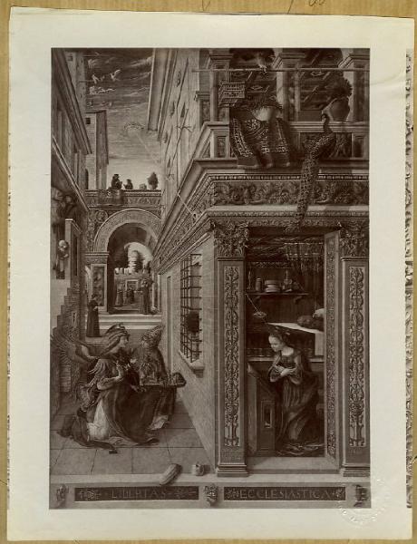 Crivelli, Carlo - Annunciazione con sant'Emidio - Dipinto - Tempera e olio su tela - Londra - National Gallery