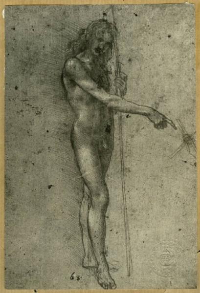 Leonardo da Vinci - Studio per San Giovanni Battista - Disegno - Windsor - Royal Library