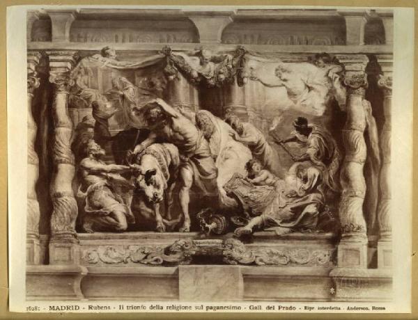 Rubens, Pieter Paul - Trionfo della religione sul paganesimo - Dipinto - Olio su tavola - Madrid - Prado