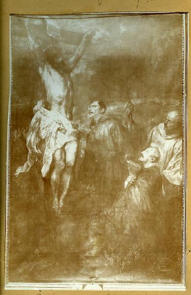 Van Dyck, Antoon - Cristo crocifisso con san Franceso, san Bernardo e un donatore - Dipinto - Olio su tela - Rapallo - Chiesa di San Michele di Pagana