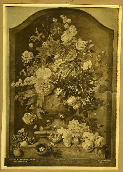 Huysum, Jan van - Natura morta con vaso di fiori - Dipinto - Olio su tela - Londra - National Gallery