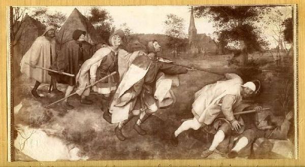Bruegel, Peter il Vecchio - Parabola dei ciechi - Dipinto - Tempera su tela - Napoli - Gallerie Nazionali di Capodimonte