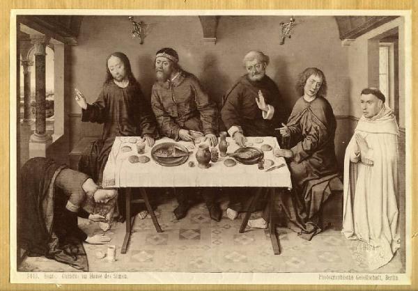 Bouts, Dieric il vecchio - Cena in casa di Simone il fariseo - Dipinto - Olio su tavola - Berlino - Staatliche Museen - Gemäldegalerie