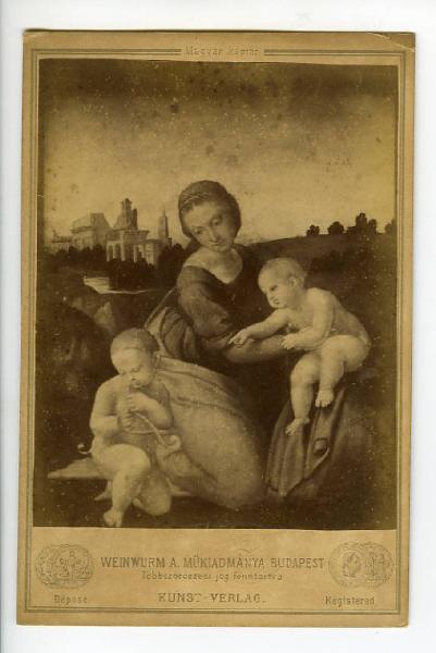 Sanzio, Raffaello - Madonna con Bambino e san Giovannino (Madonna Esterhazy) - Dipinto - Olio su tavola - Budapest - Museo di Belle Arti (Szépmüvészeti Múzeum)