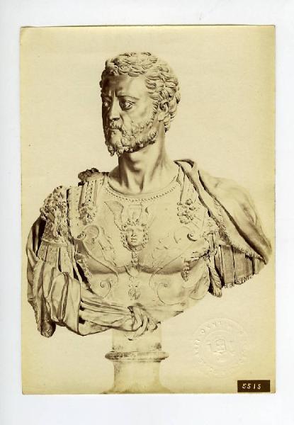 Cellini, Benvenuto - Ritratto di Cosimo I de' Medici - Busto maschile - Scultura in bronzo - Firenze - Museo Nazionale del Bargello