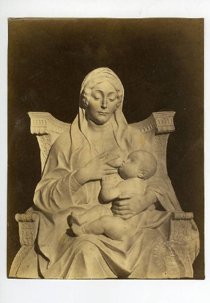 Civitali, Matteo - Madonna con Bambino in trono - Altorilievo - Scultura in marmo - Lucca - Chiesa della SS. Trinità
