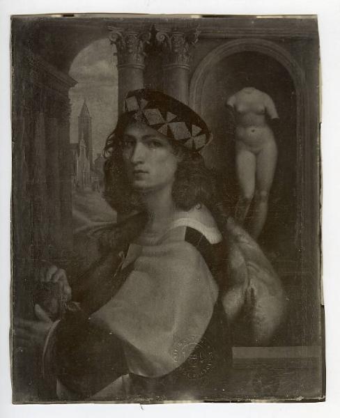 Caprioli, Domenico - Ritratto maschile (Ritratto di giovane uomo) - Dipinto - Olio su tela - San Pietroburgo - Ermitage