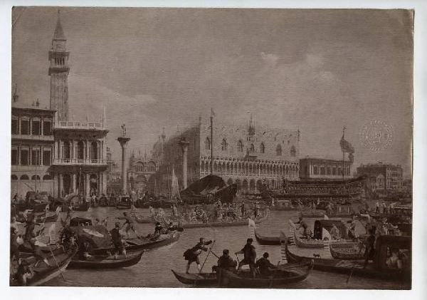 Canal, Giovanni Antonio detto Canaletto - Il ritorno del Bucintoro al molo nel giorno dell'Ascensione - Dipinto - Olio su tela - San Pietroburgo - Ermitage