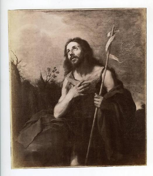 Murillo, Bartolomé Esteban (attr.) - San Giovanni Battista nel deserto - Dipinto - Olio su tela - Londra