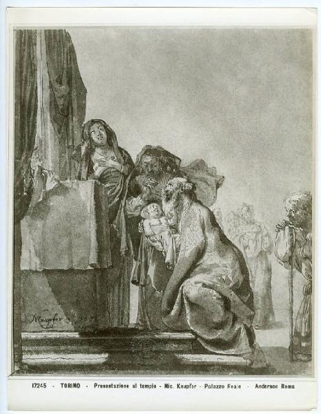 Knupfer, Nicolaus - Presentazione al tempio - Disegno - Torino - Boblioteca Reale