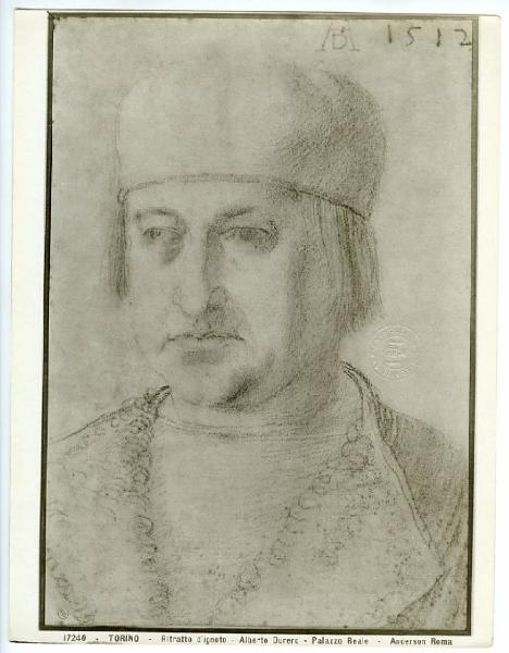 Durer, Albrecht - Ritratto maschile - Disegno - Torino - Boblioteca Reale