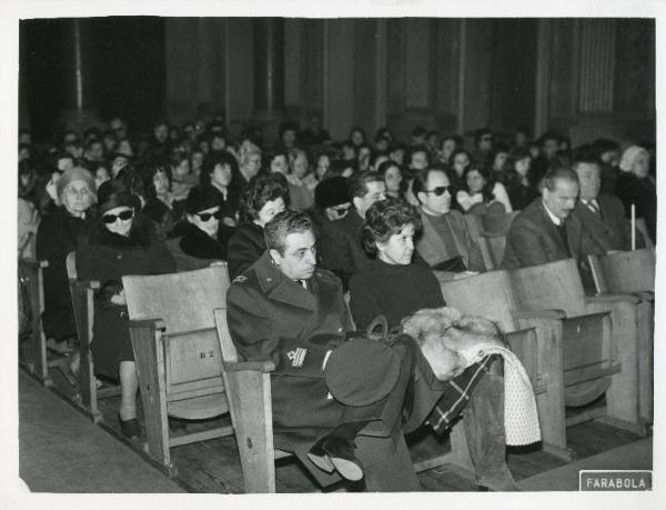 Istituto dei Ciechi di Milano - Sala dei concerti Barozzi - Interno - Commemorazione di Luigi Braille - Conferenza - Platea
