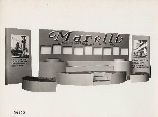 Ercole Marelli (Società) - Stand per la Fiera di Lipsia - Bozzetto