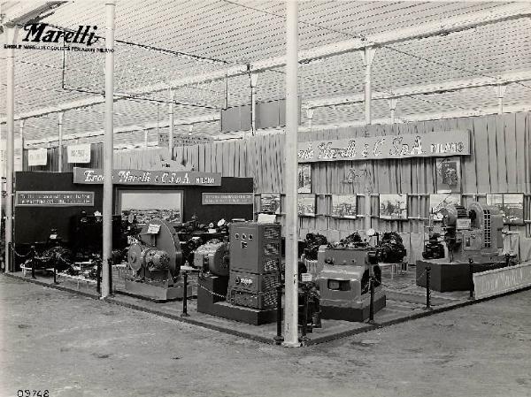 Mostra del cotone, rayon e macchine tessili di Busto Arsizio 1951 - Stand della Ercole Marelli