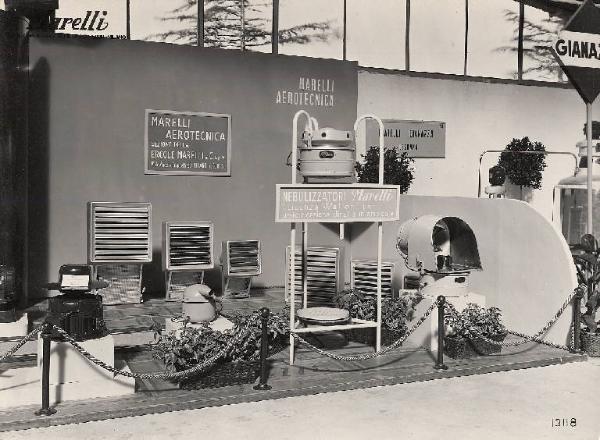 Mostra del cotone, rayon e macchine tessili di Busto Arsizio 1954 - Stand della Ercole Marelli