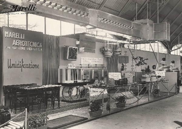 Mostra del cotone e delle fibre artificiali e sintetiche di Busto Arsizio 1956 - Stand della Ercole Marelli