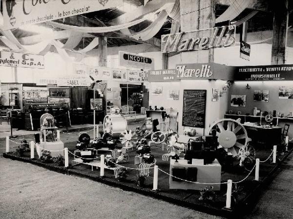 Mostra tessile di Gand 1953 - Stand della Ercole Marelli