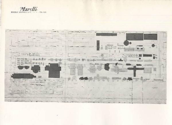 Ercole Marelli (Società) - Reparto 2H1 - Disegno in pianta