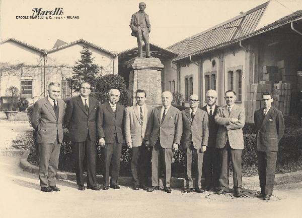 Ercole Marelli (Società) - Visita di personalità della Westinghouse americana - Ritratto di gruppo