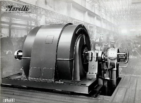 Ercole Marelli (Società) - Alternatore per centrale di Forze elettriche Valeggio sul Mincio