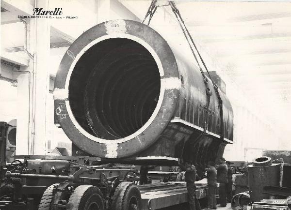 Ercole Marelli (Società) - Turboalternatore 220 MVA per la Centrale E. Fermi della SELNI - Trasporto