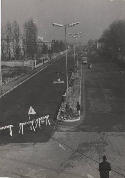 Milano - Viale Forlanini - Lavori stradali