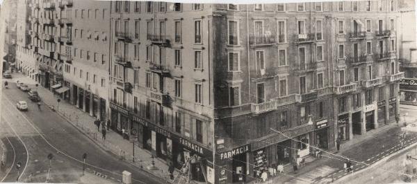 Milano - Corso Buenos Aires - Veduta dall'alto - Palazzo acquistato dall'Alemagna che sarà demolito