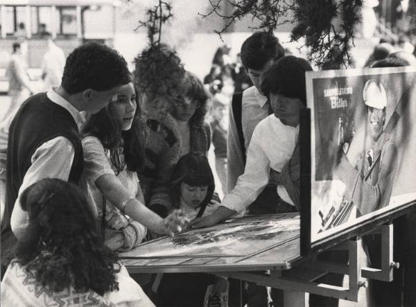 Milano - 60 Fiera Campionaria 1982 - Mappa con planimetria - Visitatori - Pubblicità Sanpellegrino