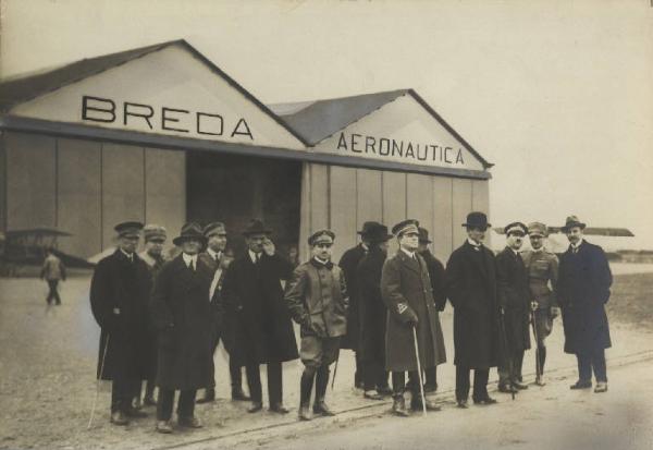 Sesto San Giovanni, Cinisello Balsamo, Bresso  - Società italiana Ernesto Breda per costruzioni meccaniche (Sieb) - Sezione aeronautica - Visita di una missione turca