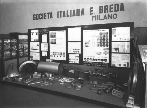 Bruxelles - Esposizione Internazionale del 1935 - Sezione italiana - Stand della Breda