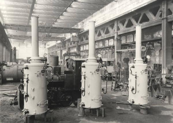 Sesto San Giovanni - Società italiana Ernesto Breda per costruzioni meccaniche (Sieb) - Sezione I elettromeccanica e locomotive - Reparto caldareria - Caldaie