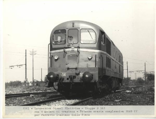 Ernesto Breda (Società) - Locomotiva diesel-elettrica D.341.2023 per le Ferrovie dello Stato (FS)