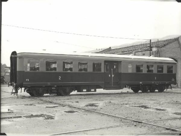 Ernesto Breda (Società) - Carrozza ferroviaria Bz 34917 di seconda classe per le Ferrovie dello Stato (FS)