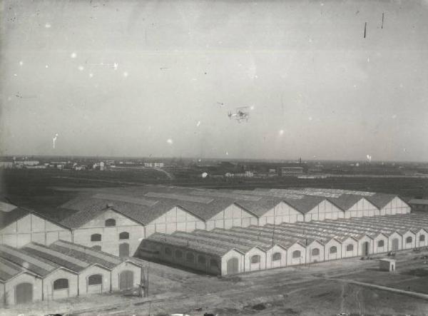 Sesto San Giovanni, Cinisello Balsamo, Bresso  - Società italiana Ernesto Breda per costruzioni meccaniche (Sieb) - Sezione aeronautica - Cantieri aeronautici - Veduta generale