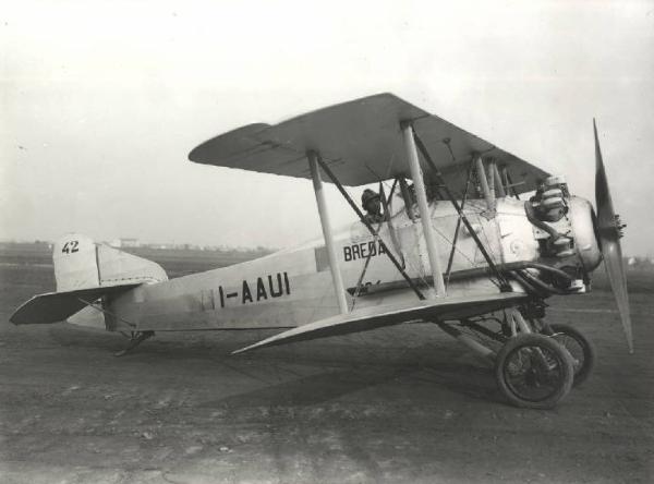 Ernesto Breda (Società) - Aereo biplano monoposto I-AAUI tipo Breda SC.4