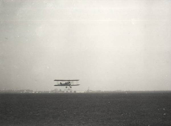 Ernesto Breda (Società) - Aereo biplano monoposto Breda SC.4  in volo