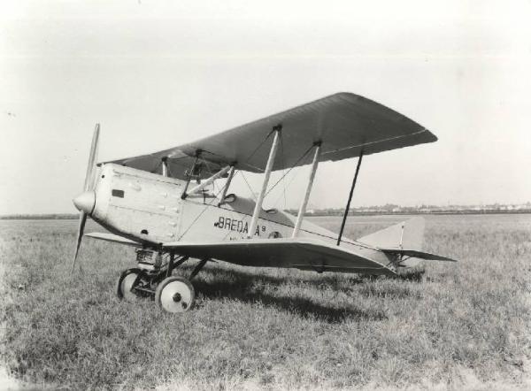 Ernesto Breda (Società) - Aereo biplano da addestramento Breda A.9