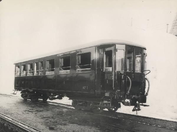 Ernesto Breda (Società) - Carrozza ferroviaria ACz 7 di prima e terza classe per le Ferrovie Settentrionali Sarde (FSS)