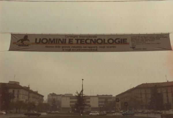Milano - Convegno Internazionale "Uomini e tecnologie" - Cartellone pubblicitario