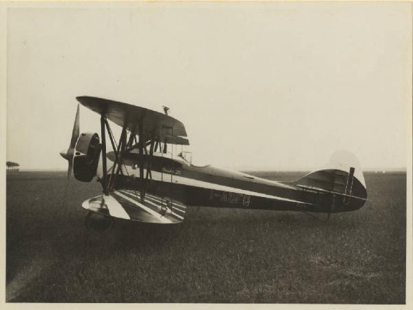 Ernesto Breda (Società) - Aereo biplano monoposto da addestramento ed acrobatico I-ABFQ tipo Breda Ba.28