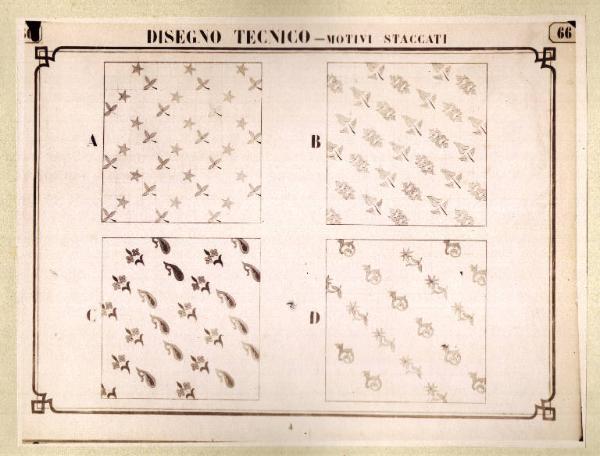 Tavola Disegno tecnico - Motivi staccati