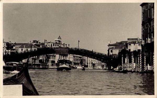 Veduta - ponte sul Canal Grande di Venezia