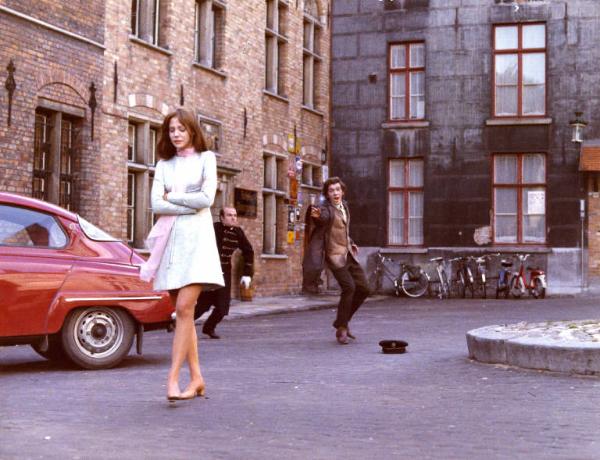 Scena del film "I tulipani di Haarlem" - Regia Franco Brusati - 1970 - L'attrice Carole André in lacrime e l'attore Frank Grimes