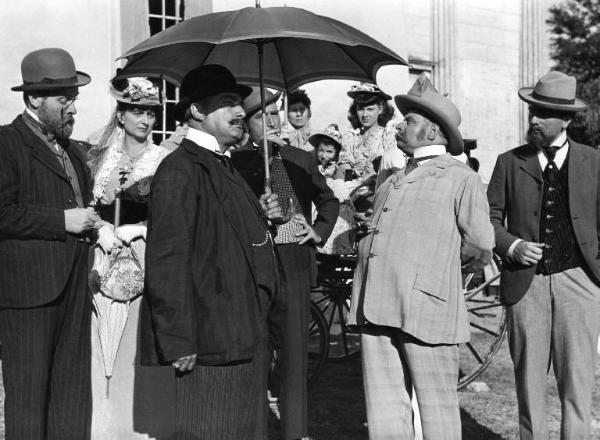 Scena del film "Il mulino del Po" - Regia Alberto Lattuada - 1948 - Attori non dentificati