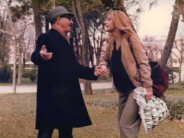 Set del film "Così come sei" - Regia Alberto Lattuada - 1978 - Il regista Alberto Lattuada e l'attrice Natassia Kinski