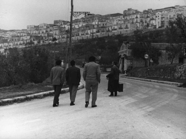 Scena del film "I basilischi" - Regia Lina Wertmüller - 1963 - Attori non identificati